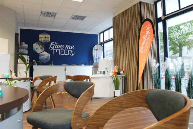 Sitzecke im Reisebüro Erfurt