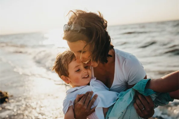 Familie am Meer