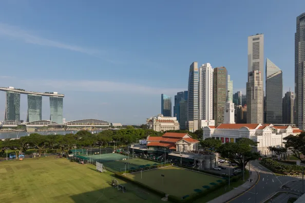 Skyline von Singapur mit Marina Bay Sands